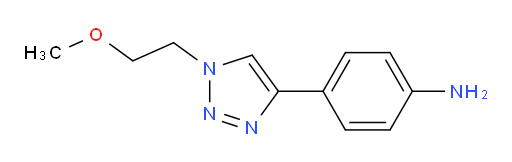4-[1-(2-methoxyethyl)-1H-1,2,3-triazol-4-yl]aniline