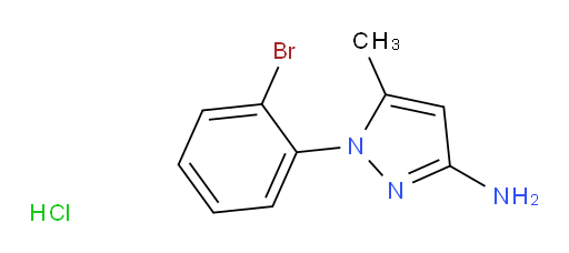 1-(2-bromophenyl)-5-methyl-1H-pyrazol-3-amine hydrochloride
