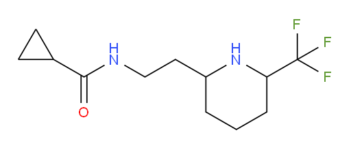 N-{2-[6-(trifluoromethyl)piperidin-2-yl]ethyl}cyclopropanecarboxamide