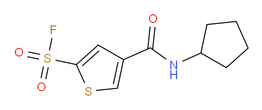 4-(cyclopentylcarbamoyl)thiophene-2-sulfonyl fluoride