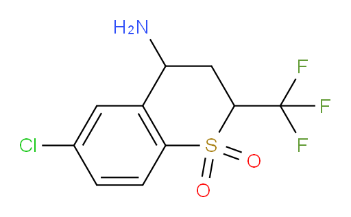 4-amino-6-chloro-2-(trifluoromethyl)-3,4-dihydro-2H-1lambda6-benzothiopyran-1,1-dione
