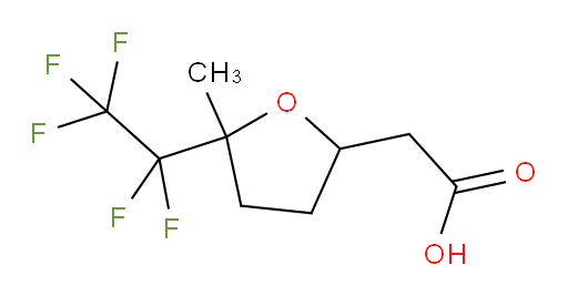 2-[5-methyl-5-(pentafluoroethyl)oxolan-2-yl]acetic acid