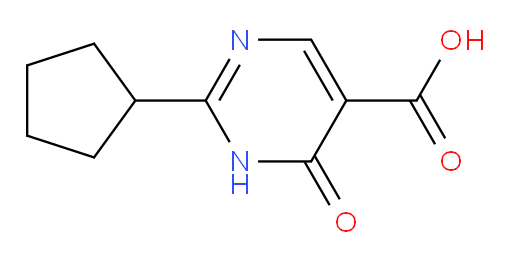 2-cyclopentyl-6-oxo-1,6-dihydropyrimidine-5-carboxylic acid