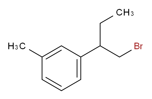 1-(1-bromobutan-2-yl)-3-methylbenzene
