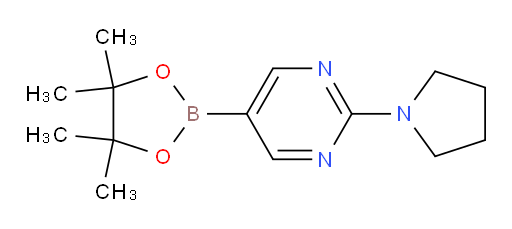 2-(pyrrolidin-1-yl)-5-(4,4,5,5-tetramethyl-1,3,2-dioxaborolan-2-yl)pyrimidine