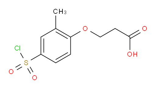 3-[4-(chlorosulfonyl)-2-methylphenoxy]propanoic acid