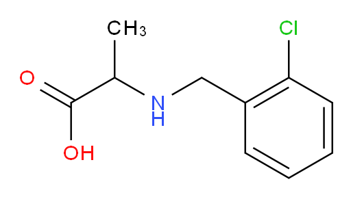 2-{[(2-chlorophenyl)methyl]amino}propanoic acid