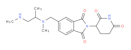 2-(2,6-dioxopiperidin-3-yl)-5-({methyl[1-(methylamino)propan-2-yl]amino}methyl)-2,3-dihydro-1H-isoindole-1,3-dione