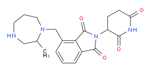 2-(2,6-dioxopiperidin-3-yl)-4-[(2-methyl-1,4-diazepan-1-yl)methyl]-2,3-dihydro-1H-isoindole-1,3-dione