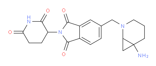 5-({6-amino-2-azabicyclo[4.1.0]heptan-2-yl}methyl)-2-(2,6-dioxopiperidin-3-yl)-2,3-dihydro-1H-isoindole-1,3-dione