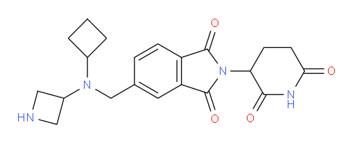 5-{[(azetidin-3-yl)(cyclobutyl)amino]methyl}-2-(2,6-dioxopiperidin-3-yl)-2,3-dihydro-1H-isoindole-1,3-dione