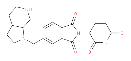 2-(2,6-dioxopiperidin-3-yl)-5-({octahydro-1H-pyrrolo[2,3-c]pyridin-1-yl}methyl)-2,3-dihydro-1H-isoindole-1,3-dione