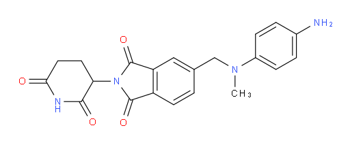 5-{[(4-aminophenyl)(methyl)amino]methyl}-2-(2,6-dioxopiperidin-3-yl)-2,3-dihydro-1H-isoindole-1,3-dione