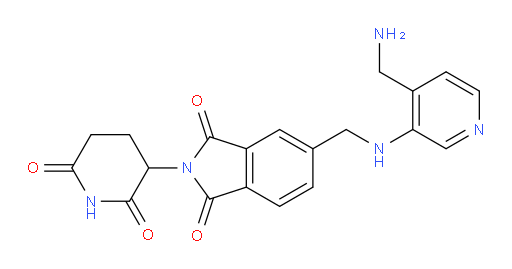 5-({[4-(aminomethyl)pyridin-3-yl]amino}methyl)-2-(2,6-dioxopiperidin-3-yl)-2,3-dihydro-1H-isoindole-1,3-dione
