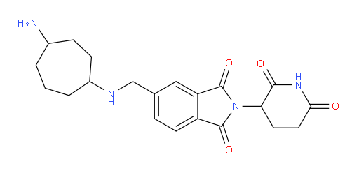 5-{[(4-aminocycloheptyl)amino]methyl}-2-(2,6-dioxopiperidin-3-yl)-2,3-dihydro-1H-isoindole-1,3-dione