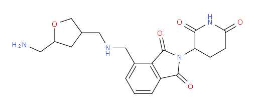 4-[({[5-(aminomethyl)oxolan-3-yl]methyl}amino)methyl]-2-(2,6-dioxopiperidin-3-yl)-2,3-dihydro-1H-isoindole-1,3-dione