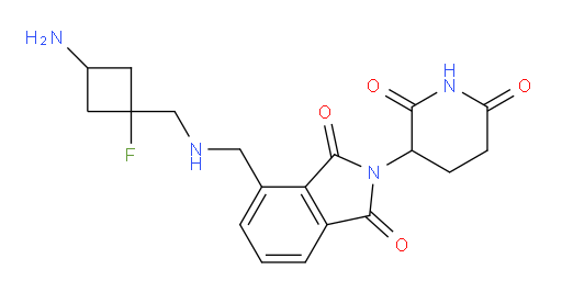 4-({[(3-amino-1-fluorocyclobutyl)methyl]amino}methyl)-2-(2,6-dioxopiperidin-3-yl)-2,3-dihydro-1H-isoindole-1,3-dione