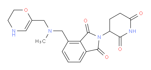 4-({[(3,4-dihydro-2H-1,4-oxazin-6-yl)methyl](methyl)amino}methyl)-2-(2,6-dioxopiperidin-3-yl)-2,3-dihydro-1H-isoindole-1,3-dione