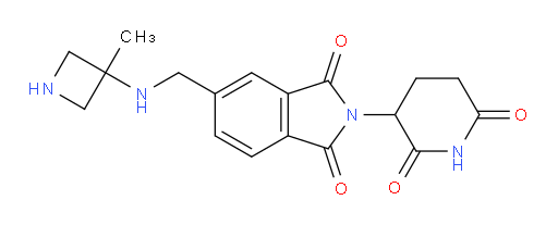 2-(2,6-dioxopiperidin-3-yl)-5-{[(3-methylazetidin-3-yl)amino]methyl}-2,3-dihydro-1H-isoindole-1,3-dione