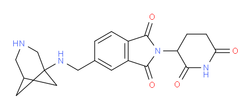 5-[({3-azabicyclo[3.1.1]heptan-1-yl}amino)methyl]-2-(2,6-dioxopiperidin-3-yl)-2,3-dihydro-1H-isoindole-1,3-dione