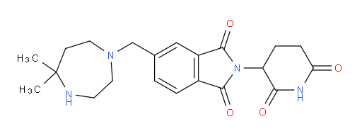 5-[(5,5-dimethyl-1,4-diazepan-1-yl)methyl]-2-(2,6-dioxopiperidin-3-yl)-2,3-dihydro-1H-isoindole-1,3-dione