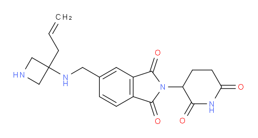 2-(2,6-dioxopiperidin-3-yl)-5-({[3-(prop-2-en-1-yl)azetidin-3-yl]amino}methyl)-2,3-dihydro-1H-isoindole-1,3-dione