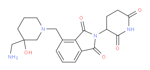 4-{[3-(aminomethyl)-3-hydroxypiperidin-1-yl]methyl}-2-(2,6-dioxopiperidin-3-yl)-2,3-dihydro-1H-isoindole-1,3-dione
