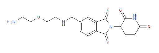 5-({[2-(2-aminoethoxy)ethyl]amino}methyl)-2-(2,6-dioxopiperidin-3-yl)-2,3-dihydro-1H-isoindole-1,3-dione