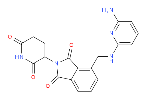 4-{[(6-aminopyridin-2-yl)amino]methyl}-2-(2,6-dioxopiperidin-3-yl)-2,3-dihydro-1H-isoindole-1,3-dione
