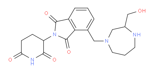 2-(2,6-dioxopiperidin-3-yl)-4-{[3-(hydroxymethyl)-1,4-diazepan-1-yl]methyl}-2,3-dihydro-1H-isoindole-1,3-dione