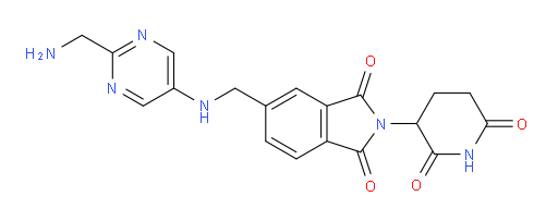 5-({[2-(aminomethyl)pyrimidin-5-yl]amino}methyl)-2-(2,6-dioxopiperidin-3-yl)-2,3-dihydro-1H-isoindole-1,3-dione