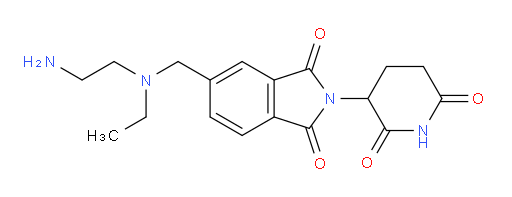 5-{[(2-aminoethyl)(ethyl)amino]methyl}-2-(2,6-dioxopiperidin-3-yl)-2,3-dihydro-1H-isoindole-1,3-dione