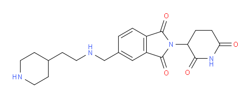 2-(2,6-dioxopiperidin-3-yl)-5-({[2-(piperidin-4-yl)ethyl]amino}methyl)-2,3-dihydro-1H-isoindole-1,3-dione