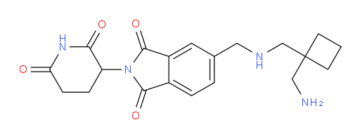 5-[({[1-(aminomethyl)cyclobutyl]methyl}amino)methyl]-2-(2,6-dioxopiperidin-3-yl)-2,3-dihydro-1H-isoindole-1,3-dione