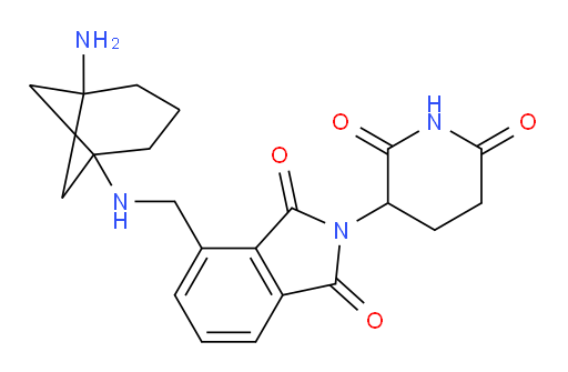 4-[({5-aminobicyclo[3.1.1]heptan-1-yl}amino)methyl]-2-(2,6-dioxopiperidin-3-yl)-2,3-dihydro-1H-isoindole-1,3-dione