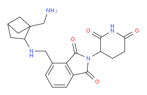 4-({[1-(aminomethyl)bicyclo[2.1.1]hexan-2-yl]amino}methyl)-2-(2,6-dioxopiperidin-3-yl)-2,3-dihydro-1H-isoindole-1,3-dione