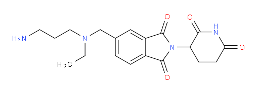 5-{[(3-aminopropyl)(ethyl)amino]methyl}-2-(2,6-dioxopiperidin-3-yl)-2,3-dihydro-1H-isoindole-1,3-dione