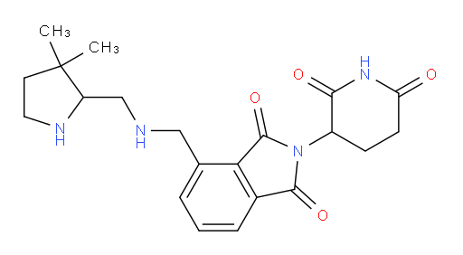 4-({[(3,3-dimethylpyrrolidin-2-yl)methyl]amino}methyl)-2-(2,6-dioxopiperidin-3-yl)-2,3-dihydro-1H-isoindole-1,3-dione