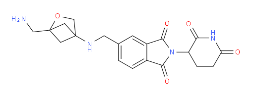 5-({[1-(aminomethyl)-2-oxabicyclo[2.1.1]hexan-4-yl]amino}methyl)-2-(2,6-dioxopiperidin-3-yl)-2,3-dihydro-1H-isoindole-1,3-dione