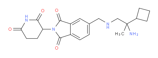 5-{[(2-amino-2-cyclobutylpropyl)amino]methyl}-2-(2,6-dioxopiperidin-3-yl)-2,3-dihydro-1H-isoindole-1,3-dione