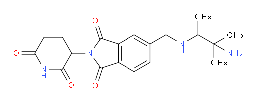 5-{[(3-amino-3-methylbutan-2-yl)amino]methyl}-2-(2,6-dioxopiperidin-3-yl)-2,3-dihydro-1H-isoindole-1,3-dione
