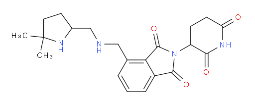 4-({[(5,5-dimethylpyrrolidin-2-yl)methyl]amino}methyl)-2-(2,6-dioxopiperidin-3-yl)-2,3-dihydro-1H-isoindole-1,3-dione