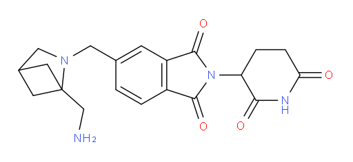 5-{[1-(aminomethyl)-2-azabicyclo[2.1.1]hexan-2-yl]methyl}-2-(2,6-dioxopiperidin-3-yl)-2,3-dihydro-1H-isoindole-1,3-dione