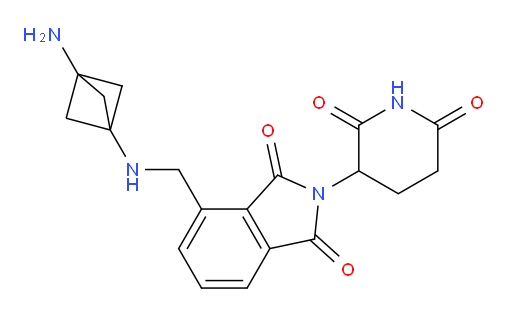 4-[({3-aminobicyclo[1.1.1]pentan-1-yl}amino)methyl]-2-(2,6-dioxopiperidin-3-yl)-2,3-dihydro-1H-isoindole-1,3-dione
