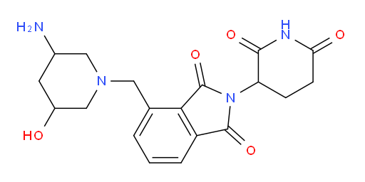4-[(3-amino-5-hydroxypiperidin-1-yl)methyl]-2-(2,6-dioxopiperidin-3-yl)-2,3-dihydro-1H-isoindole-1,3-dione
