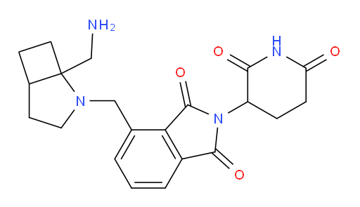 4-{[1-(aminomethyl)-2-azabicyclo[3.2.0]heptan-2-yl]methyl}-2-(2,6-dioxopiperidin-3-yl)-2,3-dihydro-1H-isoindole-1,3-dione