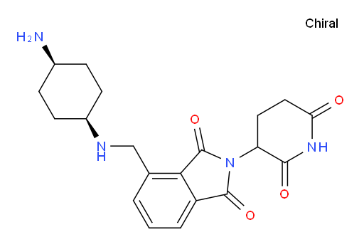 2-(2,6-dioxopiperidin-3-yl)-4-({[(1s,4s)-4-aminocyclohexyl]amino}methyl)-2,3-dihydro-1H-isoindole-1,3-dione
