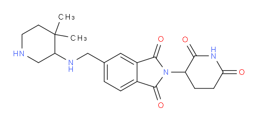 5-{[(4,4-dimethylpiperidin-3-yl)amino]methyl}-2-(2,6-dioxopiperidin-3-yl)-2,3-dihydro-1H-isoindole-1,3-dione
