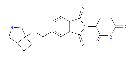 5-[({3-azabicyclo[3.2.0]heptan-1-yl}amino)methyl]-2-(2,6-dioxopiperidin-3-yl)-2,3-dihydro-1H-isoindole-1,3-dione
