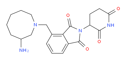 4-[(3-aminoazocan-1-yl)methyl]-2-(2,6-dioxopiperidin-3-yl)-2,3-dihydro-1H-isoindole-1,3-dione